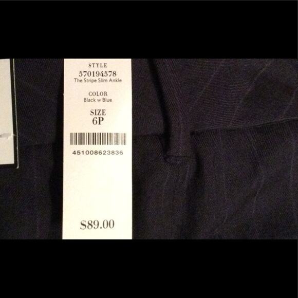 New WHBM Black The Slim Ankle pants 6 Petite - Picture 3 of 9